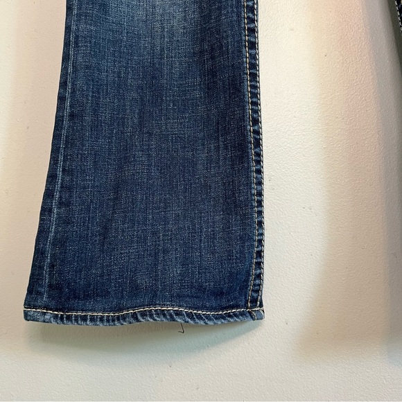 Kut Womens Natalie High Rise Bootcut Jeans Short Sz 12 Flap Pocket Retro Western - Picture 3 of 13